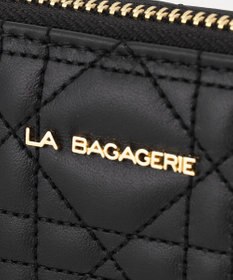 LA BAGAGERIE シープキルティング　ラウンドウォレット