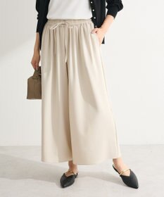 Green Parks イージーケアワイドガウチョパンツ