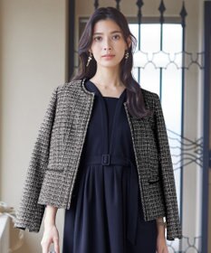 Tiaclasse ラメツイードジャケット