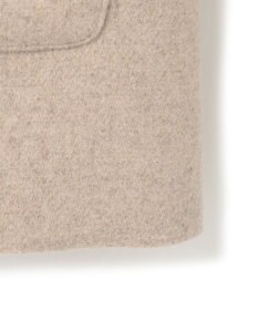 UNFILO ウールブレンド ノーカラーコート