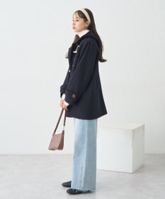 earth music&ecology 【セルフカット可】ワイドデニムパンツ