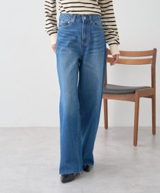 earth music&ecology 【セルフカット可】ワイドデニムパンツ