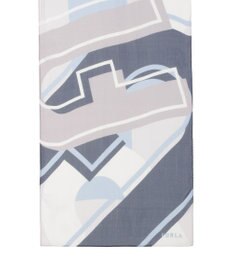 MOONBAT 【シルク100%】フルラ (FURLA) シルクシフォンロングスカーフ アーチロゴ 150cm×35cm