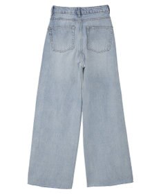 earth music&ecology 【セルフカット可】ワイドデニムパンツ