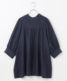 #Newans 【金子綾さんインスタライブご紹介アイテム】（前後着用可能）ピンタックシアーブラウス