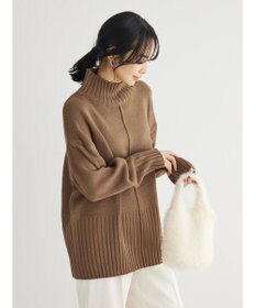 Green Parks 洗える　バックスリットニットプルオーバー