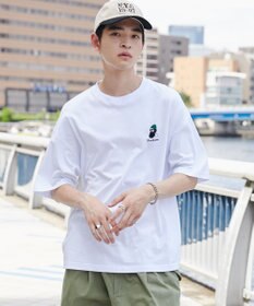 WEGO ヒゲサガラ刺繍Tシャツ