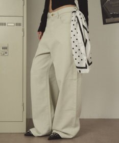 WEGO ウォッシュドワイドパンツ