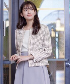 Tiaclasse ラメツイードジャケット