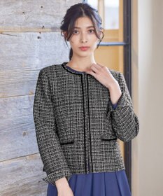 Tiaclasse ラメツイードジャケット