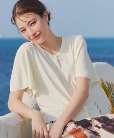 Tiaclasse 【洗える】フレアスリーブカーディガン