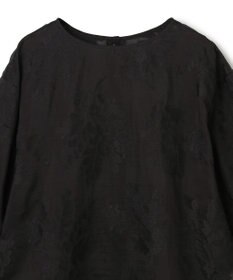 UNFILO L 【前後着用可能の2WAY仕様】ボタニカル エンブロイダリー ブラウス