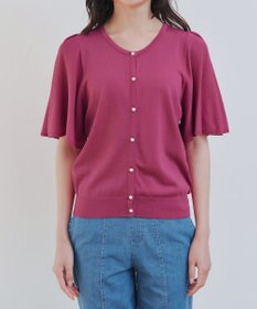 Tiaclasse 【洗える】フレアスリーブカーディガン