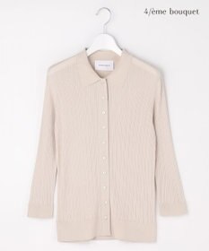 自由区 【カトリエムブーケ】Cotes melangees a la soie ボタンフロントトップス