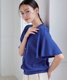 Tiaclasse 【洗える】フレアスリーブカーディガン