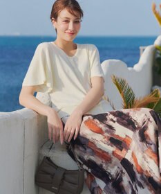 Tiaclasse 【洗える】フレアスリーブカーディガン