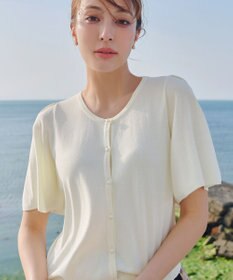 Tiaclasse 【洗える】フレアスリーブカーディガン