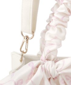 Maison de FLEUR スカーフ付きギャザーハンドル２Ｗａｙバッグ