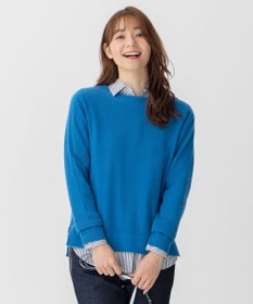 自由区 【洗える】ピュアカシミヤミルド ボートネック プルオーバー
