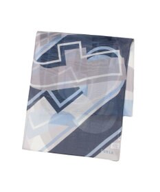 MOONBAT 【シルク100%】フルラ (FURLA) シルクシフォンロングスカーフ アーチロゴ 150cm×35cm