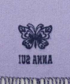 AURORA 【 ANNA SUI（アナ スイ）】ウールリバーシブルマフラー