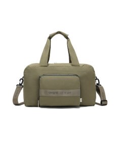 style code 【Ungrid/アングリッド】撥水軽量ソフトナイロン ロゴテープ折り畳みラージ　トラベルボストンバッグ(33L）