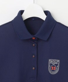 23区GOLF 【WOMEN】【吸水速乾/UVカット】グラフィカルポロシャツ
