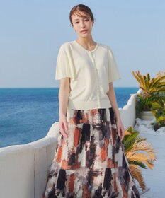 Tiaclasse 【洗える】フレアスリーブカーディガン