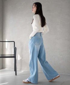 WEGO リブハイネックショートニット