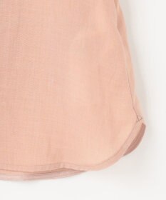 自由区 L 【カタログ掲載・接触冷感・洗える】ラミーローンクロップド丈 ブラウス