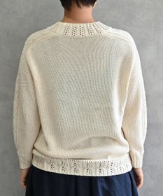 muuc 〈ドライタッチ高品質インド超長綿〉イラカ刺繍コットンプルオーバー