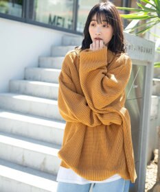 WEGO ルーズフィットハーフZIPプルオーバー