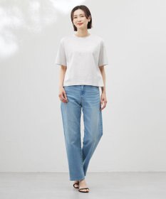 J.PRESS LADIES 【洗える】スパンコール Ｔシャツ