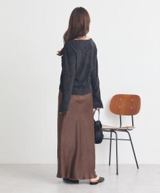 earth music&ecology プリーツベロア風ギャザープルオーバー