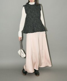 Green Parks ツイードペプラムベスト