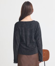 earth music&ecology プリーツベロア風ギャザープルオーバー