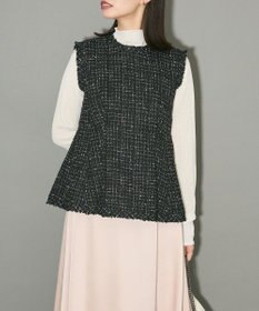 Green Parks ツイードペプラムベスト