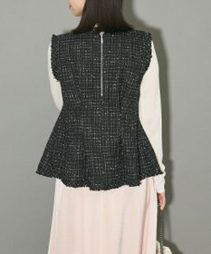 Green Parks ツイードペプラムベスト