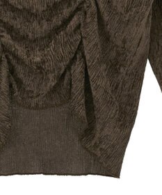 earth music&ecology プリーツベロア風ギャザープルオーバー