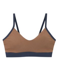 une nana cool 綿ベア天竺 カラーブロッキング ノンワイヤーブラジャー