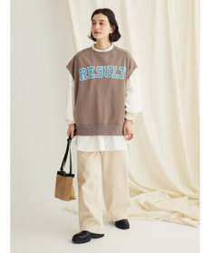 CRAFT STANDARD BOUTIQUE ミニ裏毛　パウダー加工　２ｗａｙクラックＰＴベスト