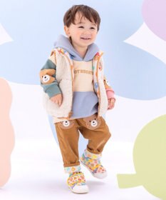 MIKI HOUSE HOT BISCUITS 【80-120cm】【NEW Color Series】裏毛パイル素材 パステルカラー フーディ