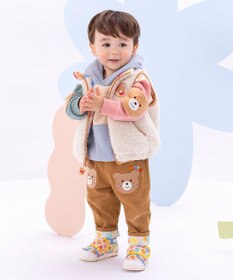 MIKI HOUSE HOT BISCUITS 【80-120cm】【NEW Color Series】裏毛パイル素材 パステルカラー フーディ