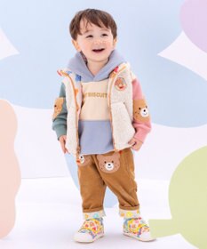 MIKI HOUSE HOT BISCUITS 【80-120cm】【NEW Color Series】裏毛パイル素材 パステルカラー フーディ