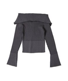 WEGO ダブルジップオフショルニット