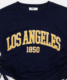 WEGO グラフィックサイドリボンドロストショートT