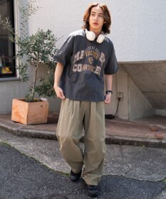 WEGO 【ユニセックス着用ITEM/MLサイズ展開】ドッキングカレッジスウェT（SS）