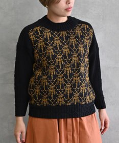 muuc 〈ドライタッチ高品質インド超長綿〉イラカ刺繍コットンプルオーバー