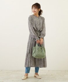 ROOTOTE 2673【ミニサイズ エコバッグ：ネコ柄】/ NA.ルーショッパーミニ.マルシェ-B