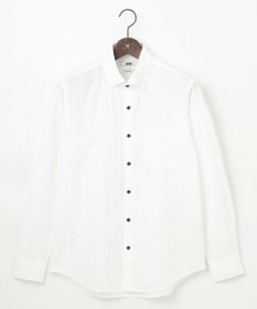 JOSEPH ABBOUD 【オーガニックコットン使用】 オーガニックコードストライプ シャツ ホワイト系1